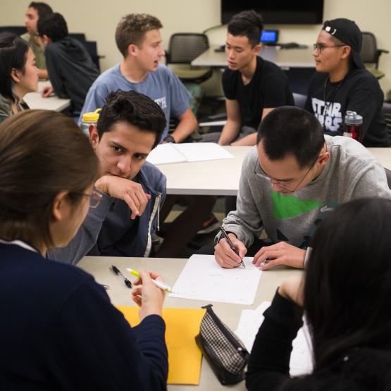 Students in class