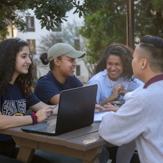 Students studying