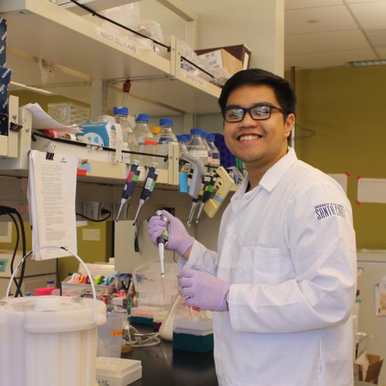 Student in Lab